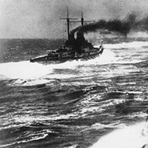 German ships during the Battle of Jutland, WW1