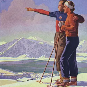 German Ski Poster