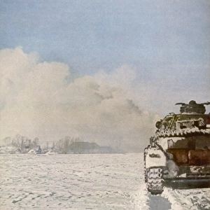 German Tank in Snow