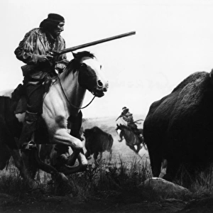 Geronimo Hunting Buffalo
