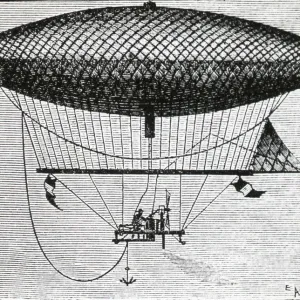 Giffards steam dirigible, 1852 Giffards steam dirigible, 1852
