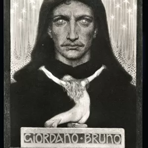 Giordano Bruno - Italian cosmological theorist by Fidus