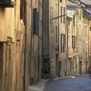 Girl on bicycle, Florac, Southern France