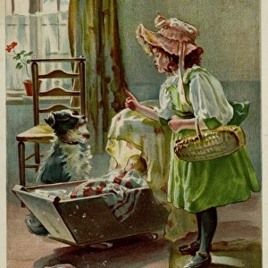 Girl / Dog in Charge 1894