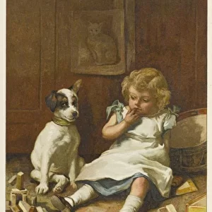 Girl with Dog / J Lawson