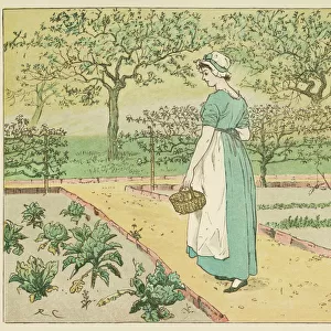 Girl in Kitchen Garden