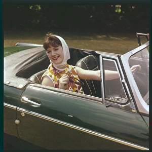 Girl in Mgb 1960S
