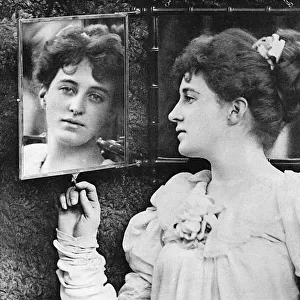 Girl / Mirror (Photo) 1893