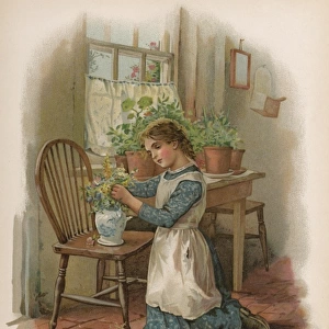 GIRL / MOTHERs POSY 1887