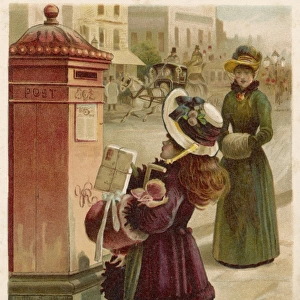 Girl Posts Parcel 1880S