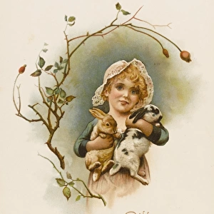 Girl with Rabbits