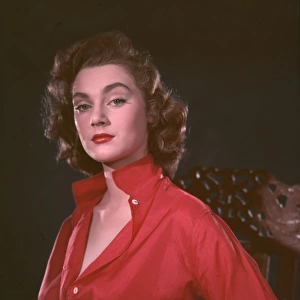Girl in Red Shirt 1950S