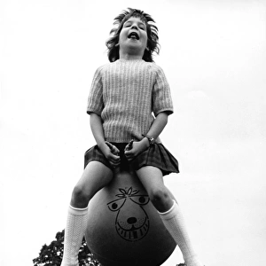 Girl on a spacehopper 4 of 4