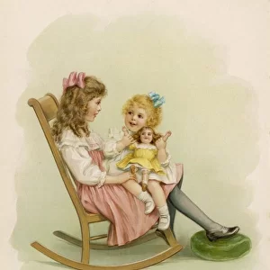 Girls and Doll (Waugh)