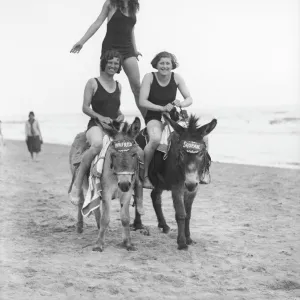 Girls on Donkeys 1920S