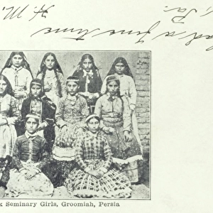 Girls at the Fiske Seminary, Urmia, Iran