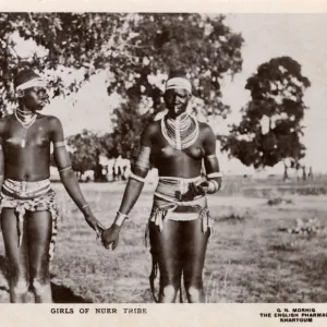 Two Girls of the Nuer Tribe - Sudan