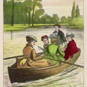 Girls Rowing in 1876