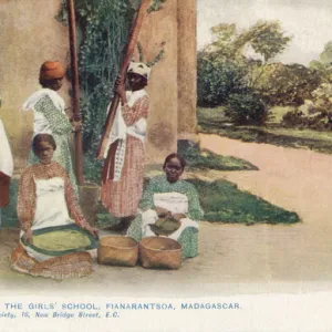 Girls school at Fianarantsoa, Madagascar