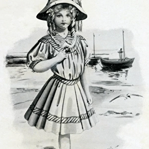 Girls seaside frock 1907