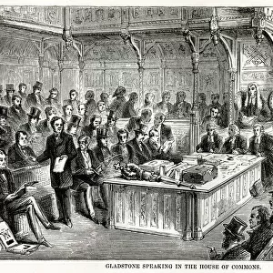 Gladstone speaking in the House of Commons