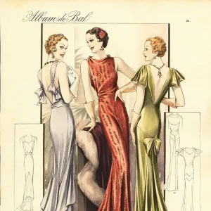green emerald velvet dress 1935 Evening Gown, Cape and Slip E30-371 – EvaDress Patterns main image 1