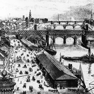 Glasgow from the Sailors Home, 1880