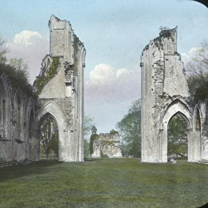 Glastonbury Abbey (looking West), Somerset