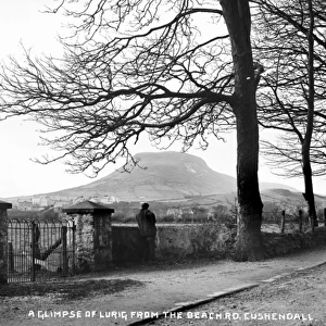 A Glimpse of Lurig from the Beach Rd. Cushendall