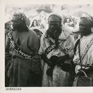 Gnawa musicians - ethnic group inhabiting Morocco and Algeria in the Maghreb