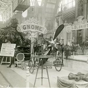 Gnome stand at the Salon Aeronautique - Grand Palais, Paris