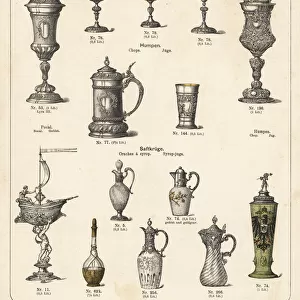Goblets, jugs and syrup jugs
