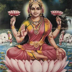 Goddess Srhi Sentamarai Laximi, wife of Vishnu