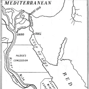 Gold in the Land of the Nile. Map of Egypt showing the Areas