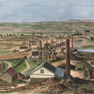 Gold mines at Sandhurst, Victoria, Australia
