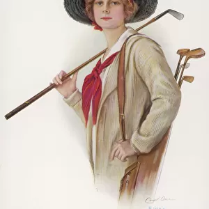 Golfing Woman 1914