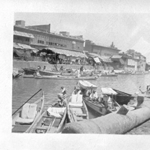 Gondolas at canal side, Basra, Iraq