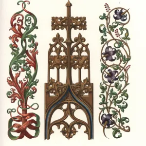 Gothic ornament and scrollwork of the late 15th, early 16thC