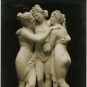 The Three Graces by the Italian sculptor Antonio Canova