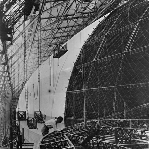 The Graf Zeppelin II LZ 130 during construction