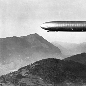 The Graf Zeppelin LZ 127 over Switzerland