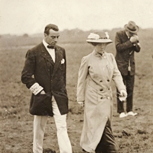 Grahame-White and Lady Northcliffe at Hendon