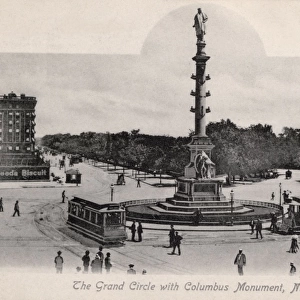 The Grand Circle with Columbus Monument, New York City, USA