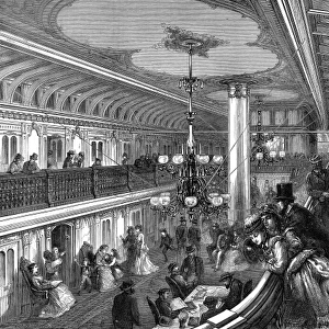 Grand Saloon of an American Steam-boat, 1875
