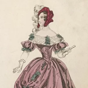 Grape-Trimmed Dress 1840