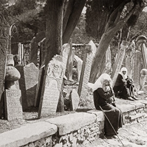 Graveyard, Constantinople, (Istanbul) Turkey, circa 1890