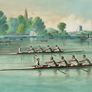 The great international university boat race On the river Th