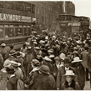 Great railway strike, available tram-car 1919