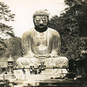 Great statue of Buddha Daibutsu at Kamakura, Japan