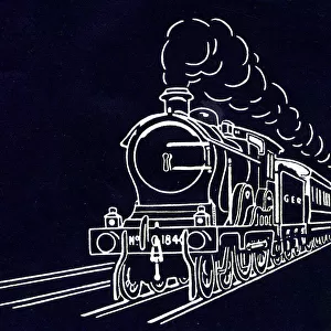 Great Western Railway, steam locomotive train Date: circa 1910